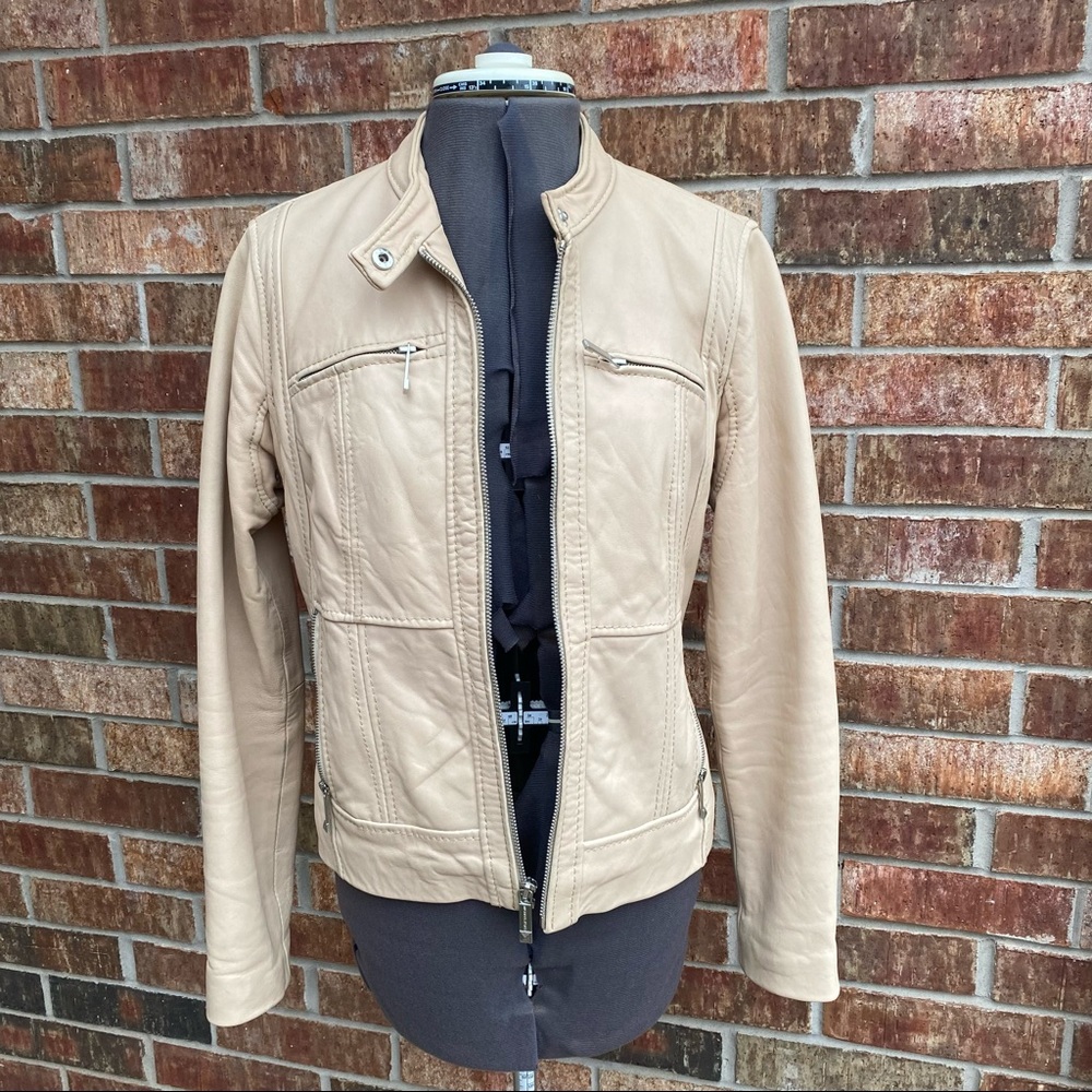 Michael Kors 100% Leather Moto Jacket